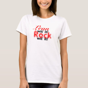 Camiseta Wit magro él, wt de la roca él