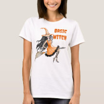Camiseta Witch básica, camiseta con bruja básica