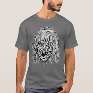 Camiseta WITCH HEAD Vintage Comics Undead Illustrated Horro
