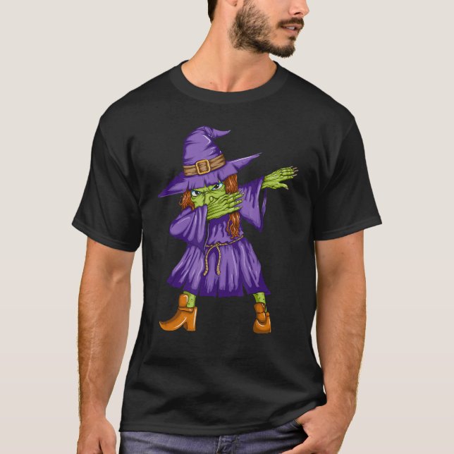 Camiseta Witch House Dab Monster Halloween Wabbing (Anverso)