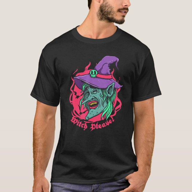 Camiseta Witch Please Halloween Pagan Wicks Pastel Gótico W (Anverso)