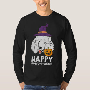 Camiseta Witch Poodle Happy Howl O Ween Halloween Dog Men W