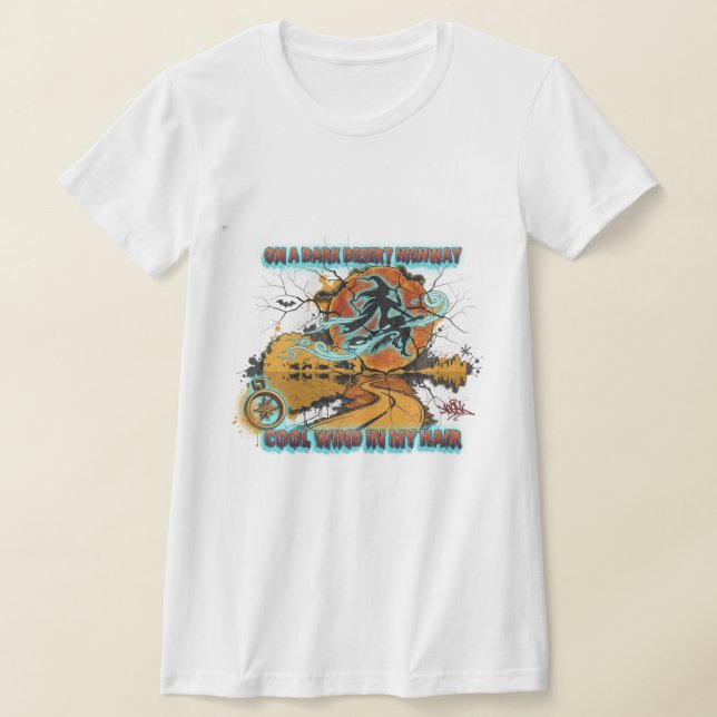 Camiseta Witch Ride Desert Highway T-Shirt | Edgy 3D Graffi (Distribución)