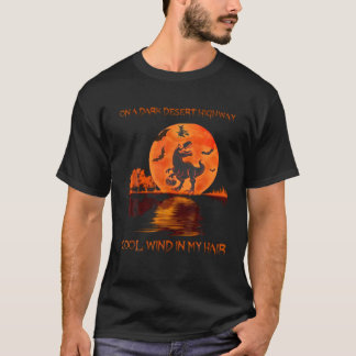 Camiseta Witch Riding Brooms Halloween 2021-Halloween Dinos