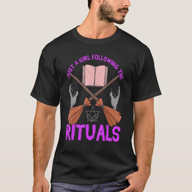 Camiseta Witch Ritual Magic Spelts Witchcraft Spellbook Wic (Anverso)