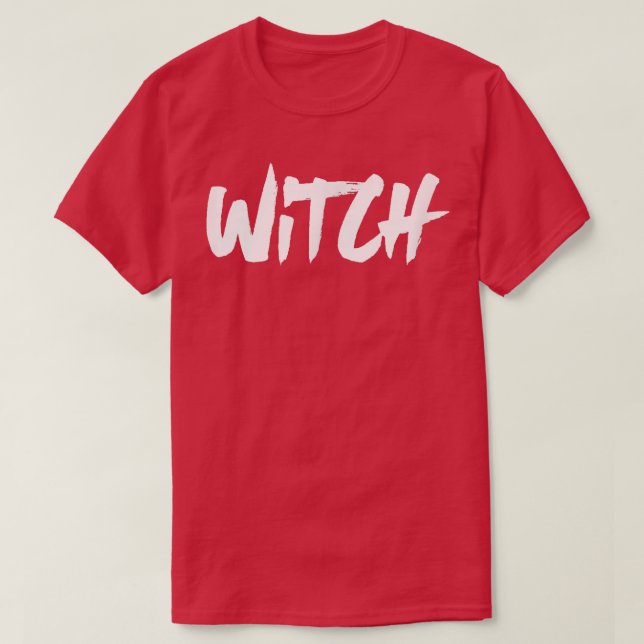 Camiseta Witch Word  Wiccan Religion Spellcaster  (Diseño del anverso)