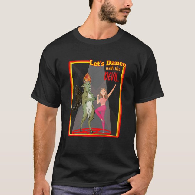 Camiseta Witchcraft Let's Dance with the Devil Baphomet Sat (Anverso)
