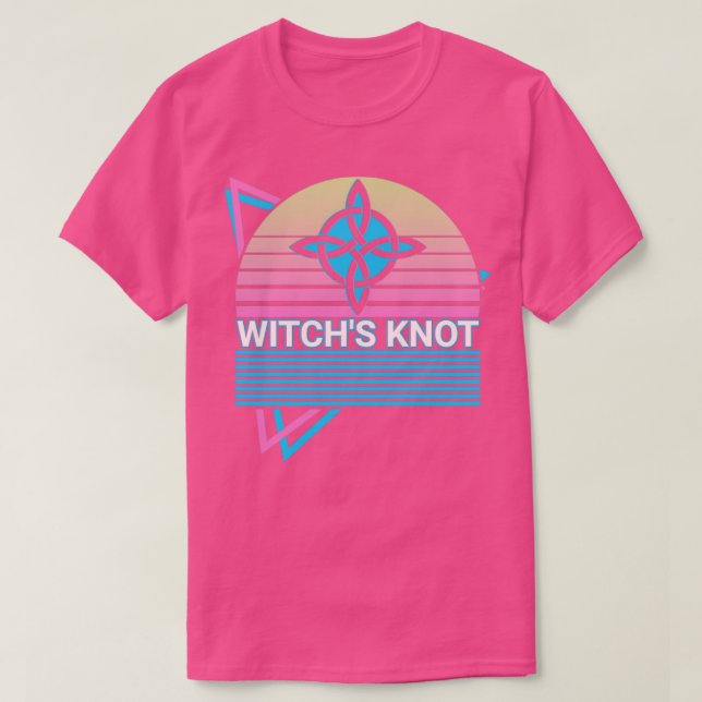 Camiseta Witchen Knot Pagan Paganism Wicca Wiccan Retro (Diseño del anverso)