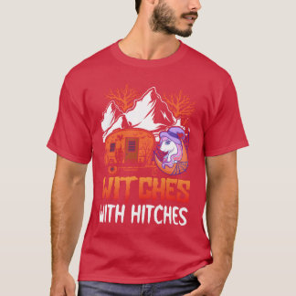 Camiseta Witches With Hitches Rv Camping Girl Halloween fam