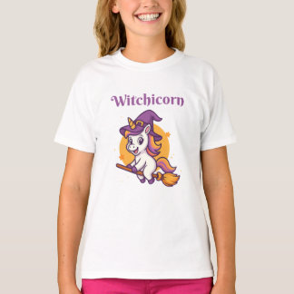 Camiseta Witchicorn - Divertido y lindo Halloween espeluzna