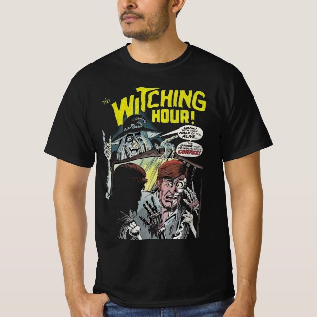 Camiseta Witching Hour Comic Horror Halloween (Anverso)