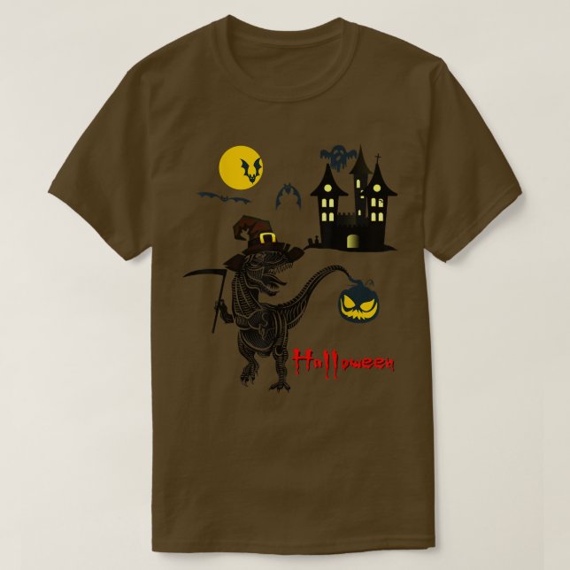Camiseta Witchsaurus T Re Dinosaur Witch Saurus Family HALL (Diseño del anverso)