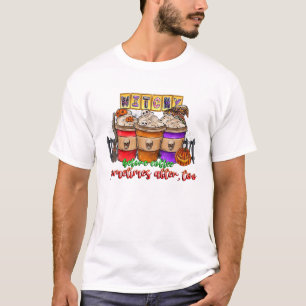 Camiseta Witchy Before Coffee Sometimes After Halloween Fal