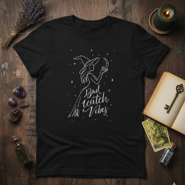 Camiseta Witchy Minimal — Vibraciones de Bruja Mala Arte de