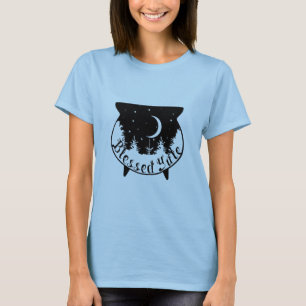 Camiseta Witchy Night Forest Cauldron Yule Winter Solsticio