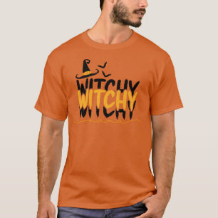 Camiseta Witchy Witchy Mama Witch Gorra Halloween