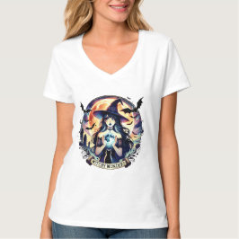 Camiseta "Witchy Wonders" Halloween Crystal Ball Shirt