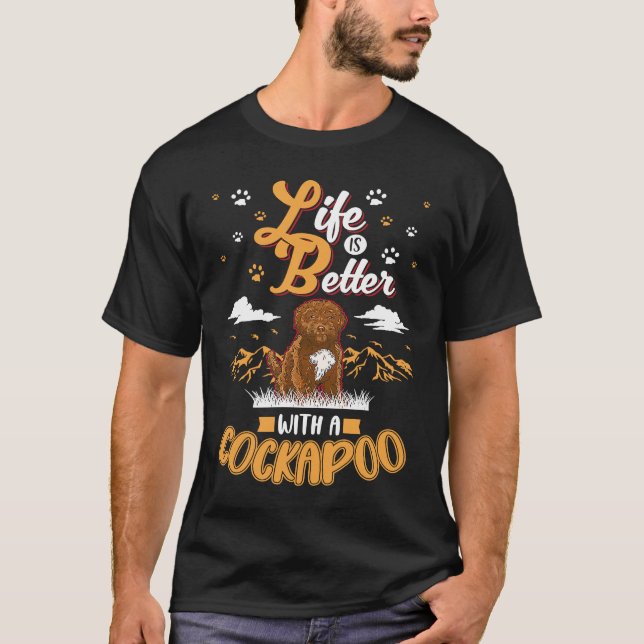 Camiseta with a Cockapoo (Anverso)