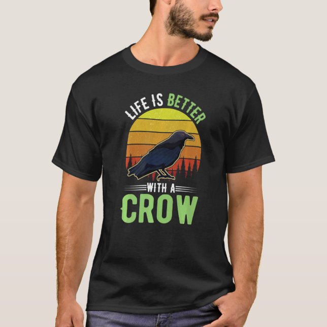 Camiseta with a Crow Raven (Anverso)
