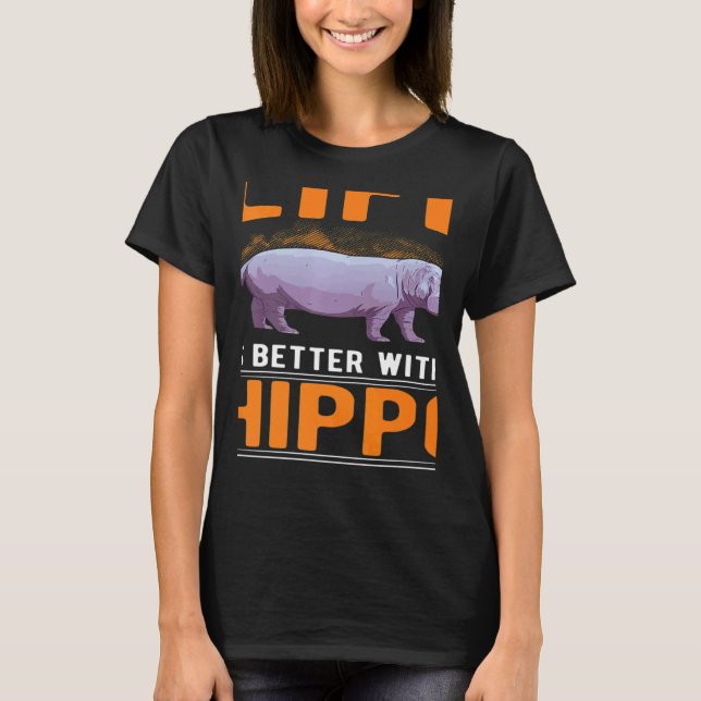 Camiseta with a Hippo (Anverso)