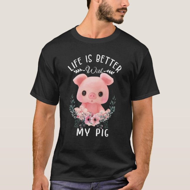 Camiseta With A Pig Fabulous Pig (Anverso)