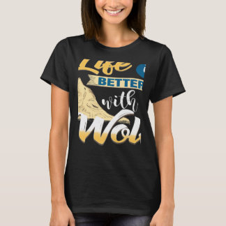 Camiseta With A Wolf Awesome Cool Designs Present