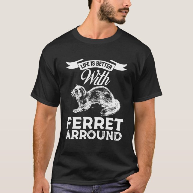 Camiseta With Ferret   Women Men  Tee (Anverso)