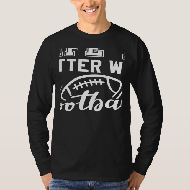 Camiseta with Football Cool Game Day Football 1 (Anverso)