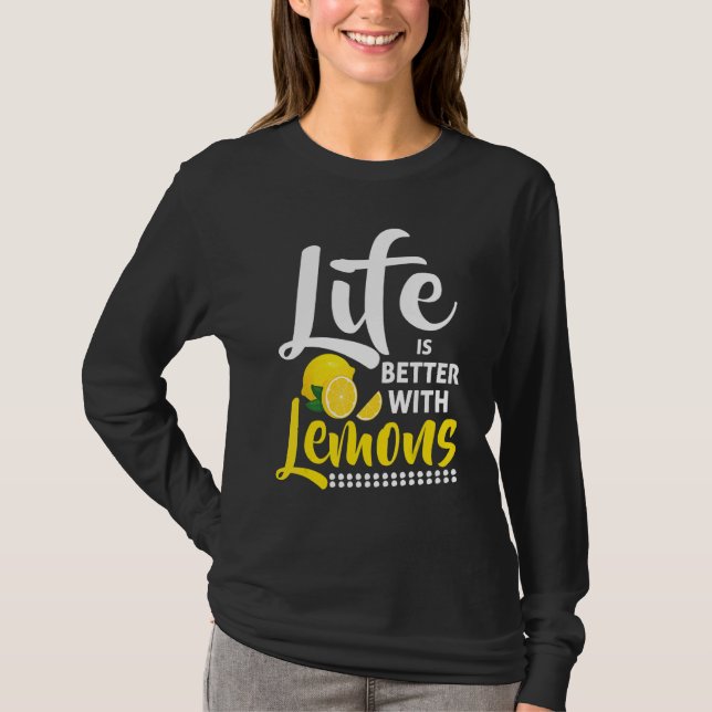 Camiseta With Lemons  Lemon Juice  Lemonade (Anverso)