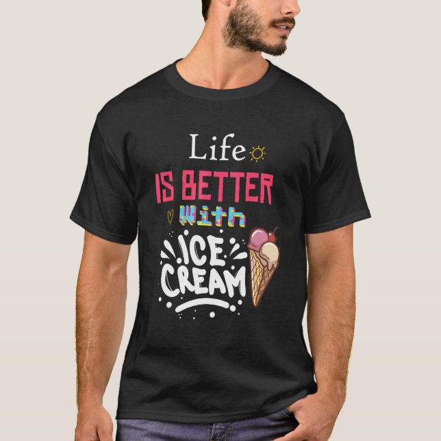 Camiseta With Sprinkles Sweet Ice cream (Anverso)