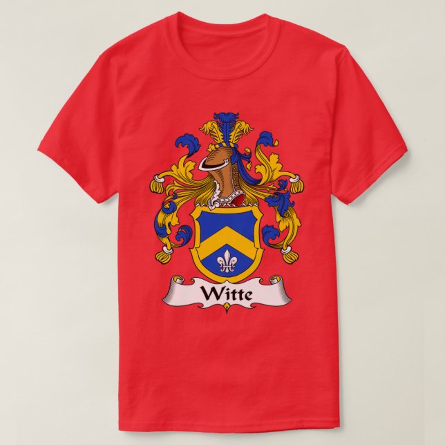 Camiseta Witte Coat of Arms Family Crest  (Diseño del anverso)