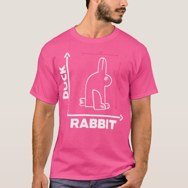 Camiseta Wittgensteins Rabbit Duck Illusion Math Geek Physi (Anverso)