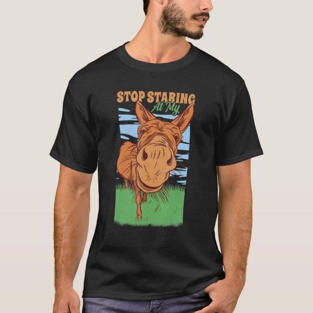 Camiseta Witty Donkey Butt dice memes sobre animal de burro (Anverso)