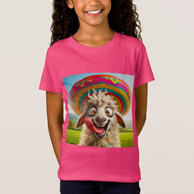 Camiseta Witziges Schaf mit Sombrero (Anverso)