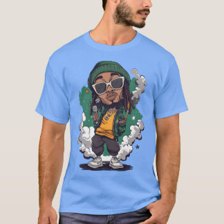 Camiseta Wiz Khalifa como amigo divertido de niño de dibujo