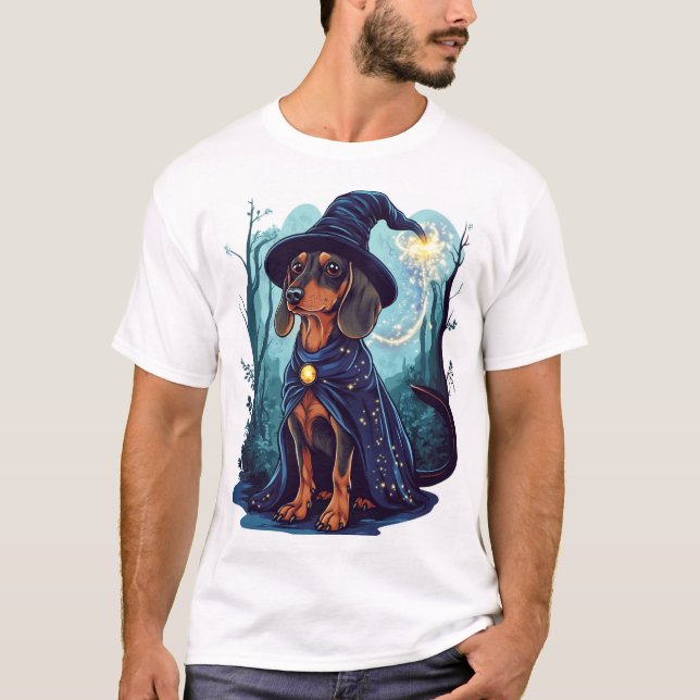 Camiseta Wizard Wiener � Magical Dachshund (Anverso)
