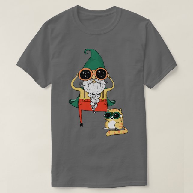 Camiseta Wizard y Cat Classic TShirt (Diseño del anverso)