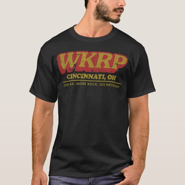 Camiseta WKRP CINCINNATI 1530 AM retro girl (Anverso)