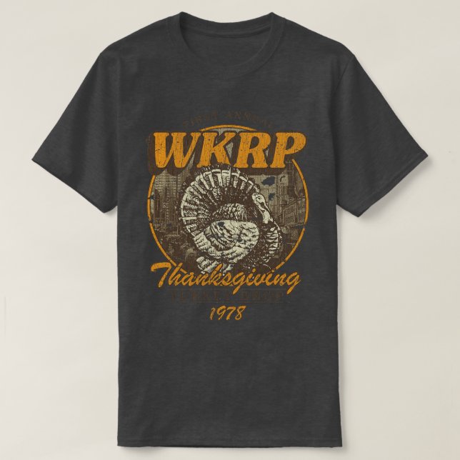 Camiseta WKRP Turquía Drop 1978 Long Sleeve TShirt (Diseño del anverso)