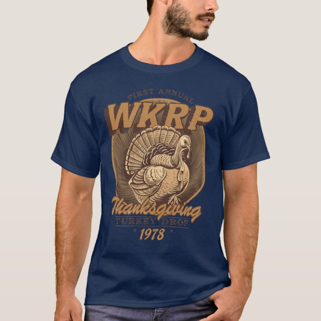Camiseta WKRPurkey Drop 1978 regalo retro (Anverso)