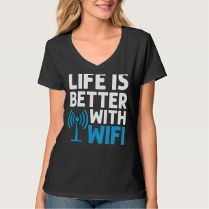 Camiseta Wlan de Internet de enrutador Wifi cita contraseña