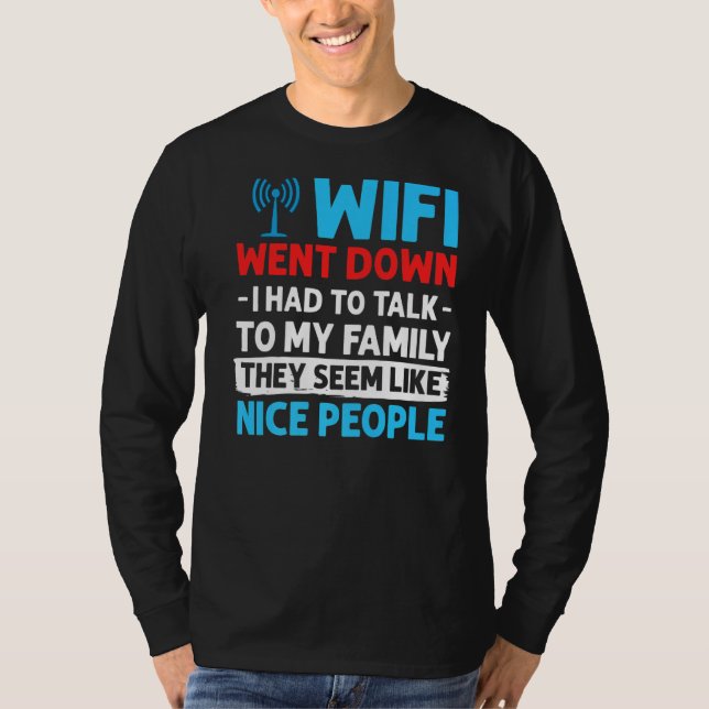 Camiseta Wlan de Internet de enrutador Wifi cita contraseña (Anverso)