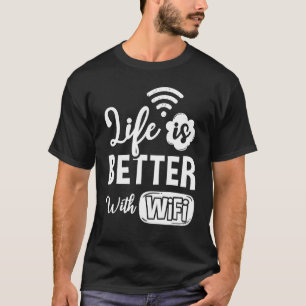 Camiseta Wlan de Internet de enrutador Wifi cita contraseña