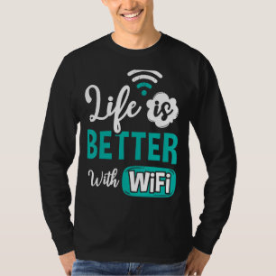 Camiseta Wlan de Internet de enrutador Wifi cita contraseña