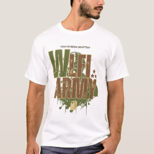 Camiseta WLFI: Camo Streetwear del ejército para los guerre