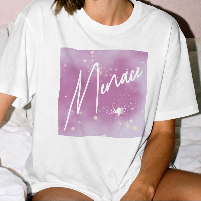 Camiseta WLW Amenaza Lavanda Lesbiana Sutil Sapphica (Subido por el creador)