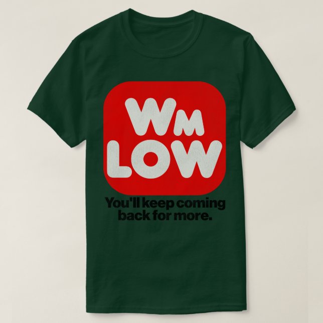 Camiseta WM BAJO Supermercado Retro Defecto Store (Diseño del anverso)