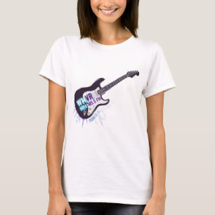Camiseta WMVR 105.5 FM: Guitarra de Rock Eléctrica
