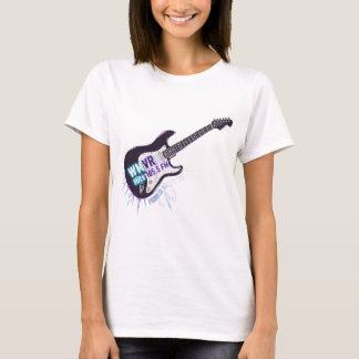 Camiseta WMVR 105.5 FM: Guitarra de Rock Eléctrica