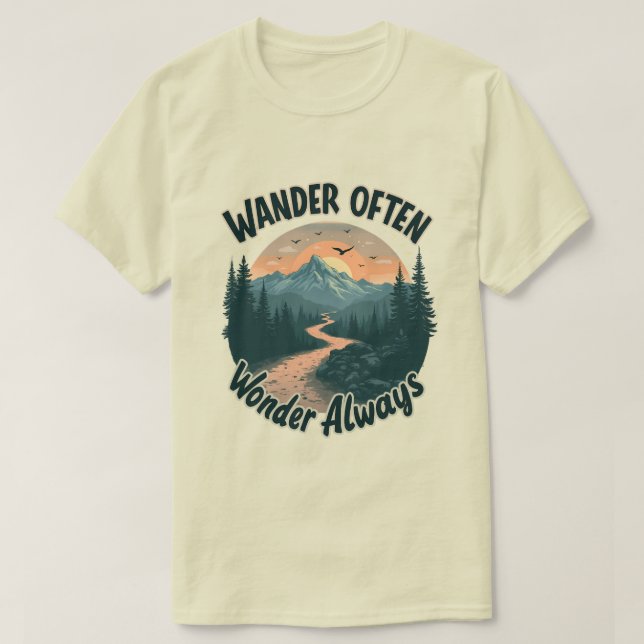 Camiseta Wnader A Menudo Se Pregunta Siempre Amantes De La  (Diseño del anverso)